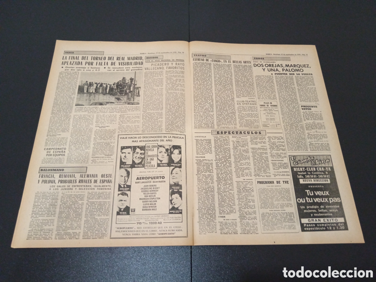 Coleccionismo deportivo: MARCA 27/09/1970 - Foto 7