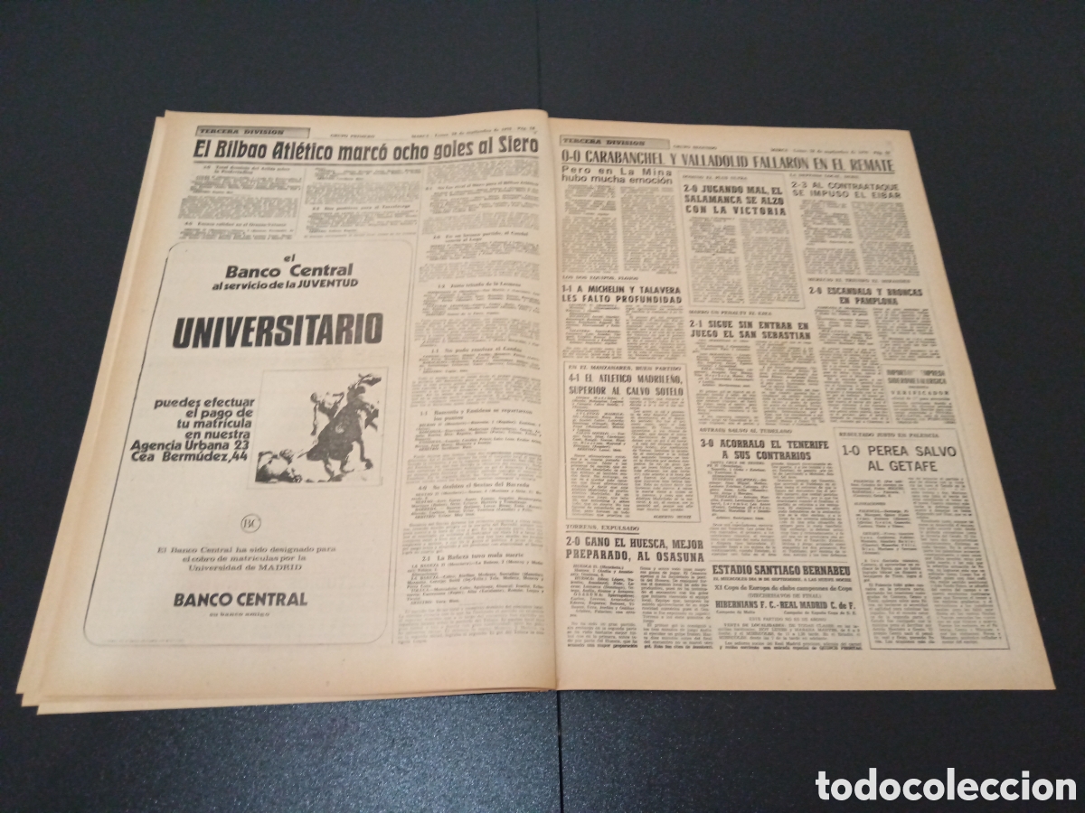 Coleccionismo deportivo: MARCA 28/09/1970 - Foto 8
