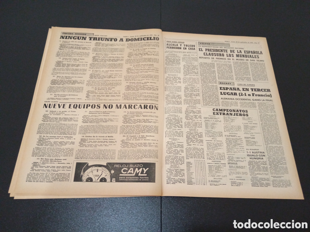 Coleccionismo deportivo: MARCA 28/09/1970 - Foto 9