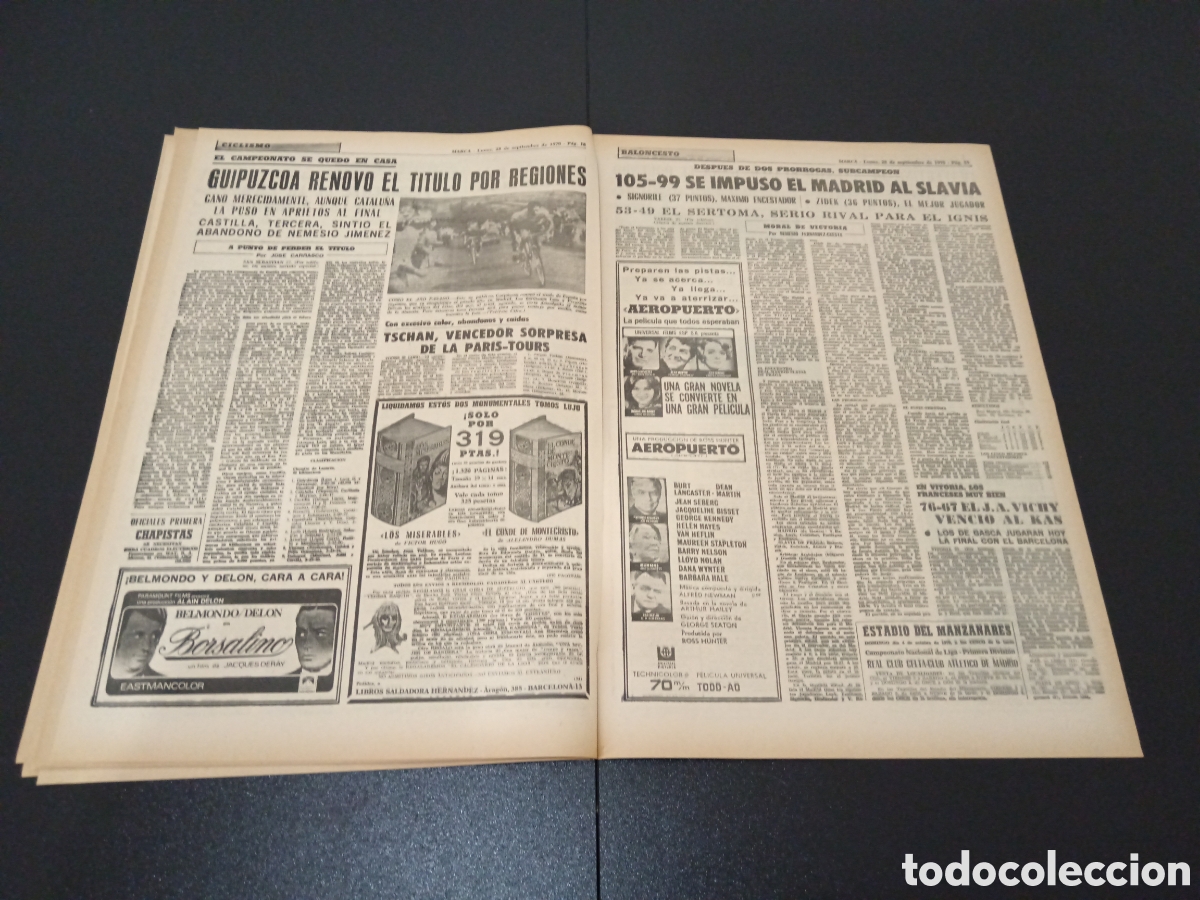 Coleccionismo deportivo: MARCA 28/09/1970 - Foto 10