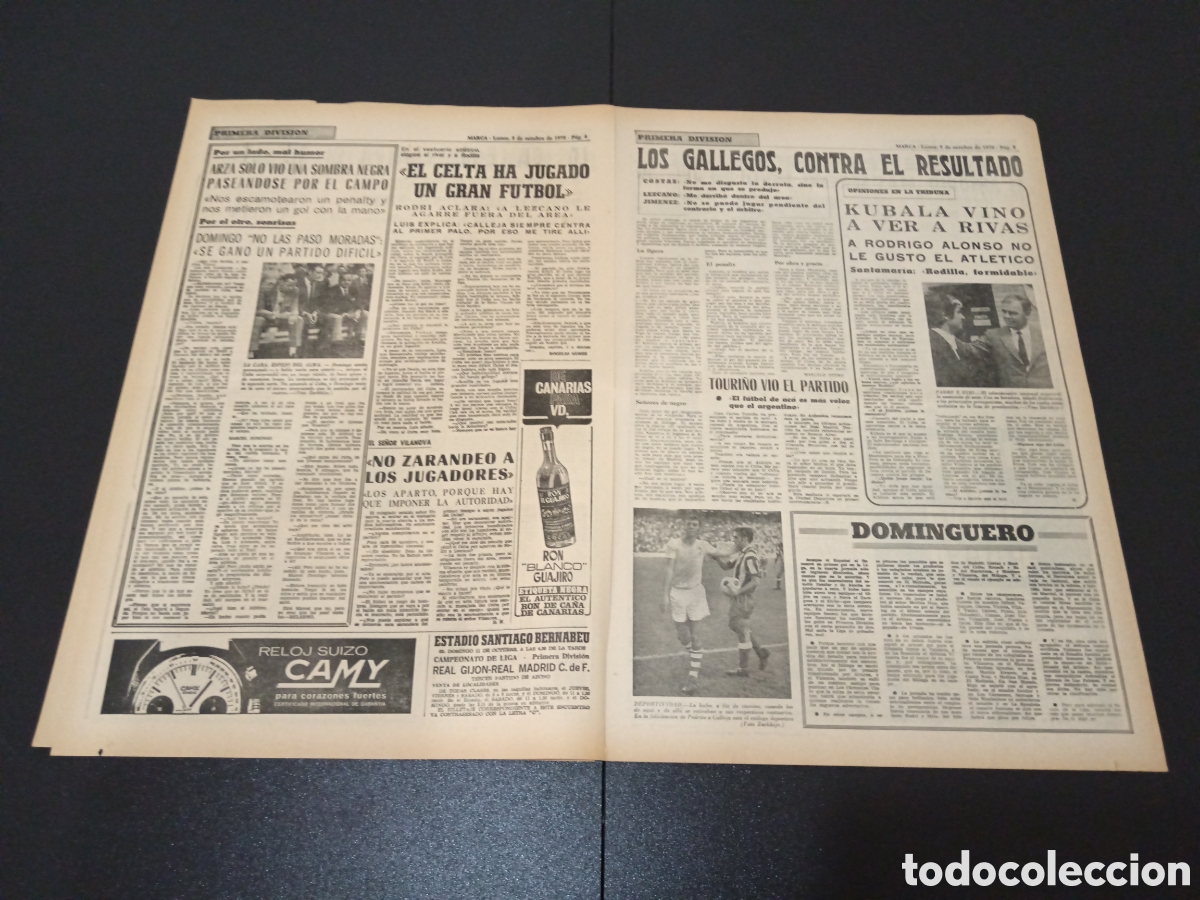 Coleccionismo deportivo: MARCA 05/10/1970 - Foto 3