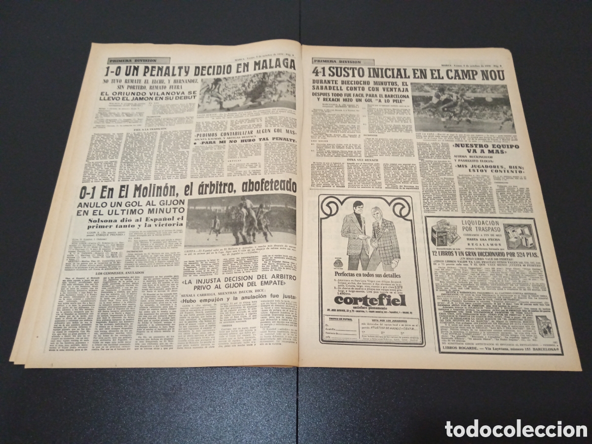 Coleccionismo deportivo: MARCA 05/10/1970 - Foto 5