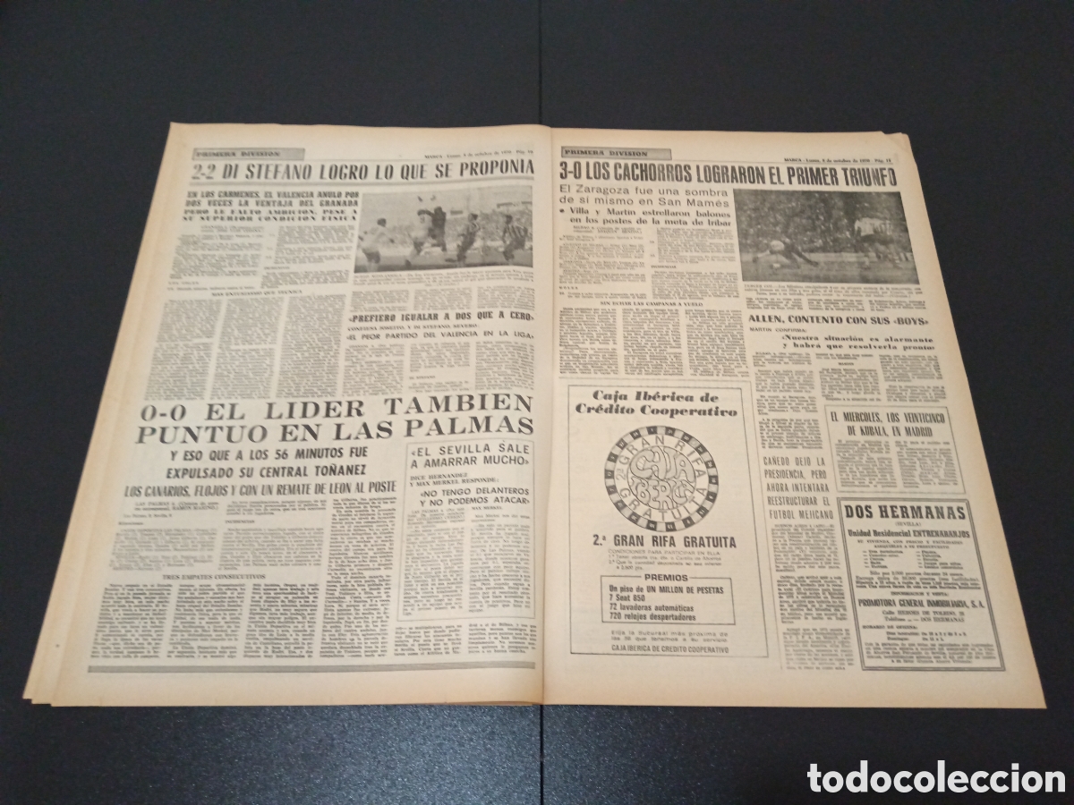Coleccionismo deportivo: MARCA 05/10/1970 - Foto 6