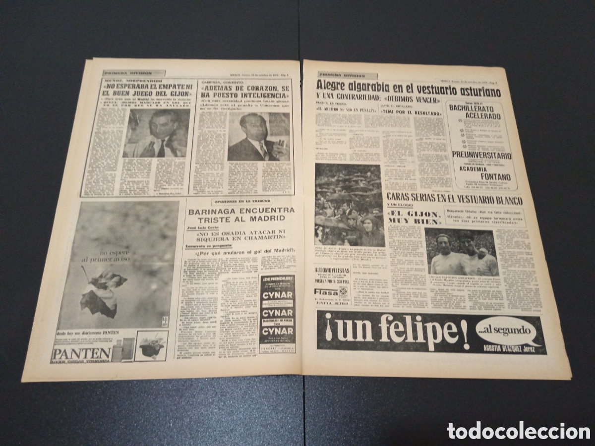 Coleccionismo deportivo: MARCA 12/10/1970 - Foto 3