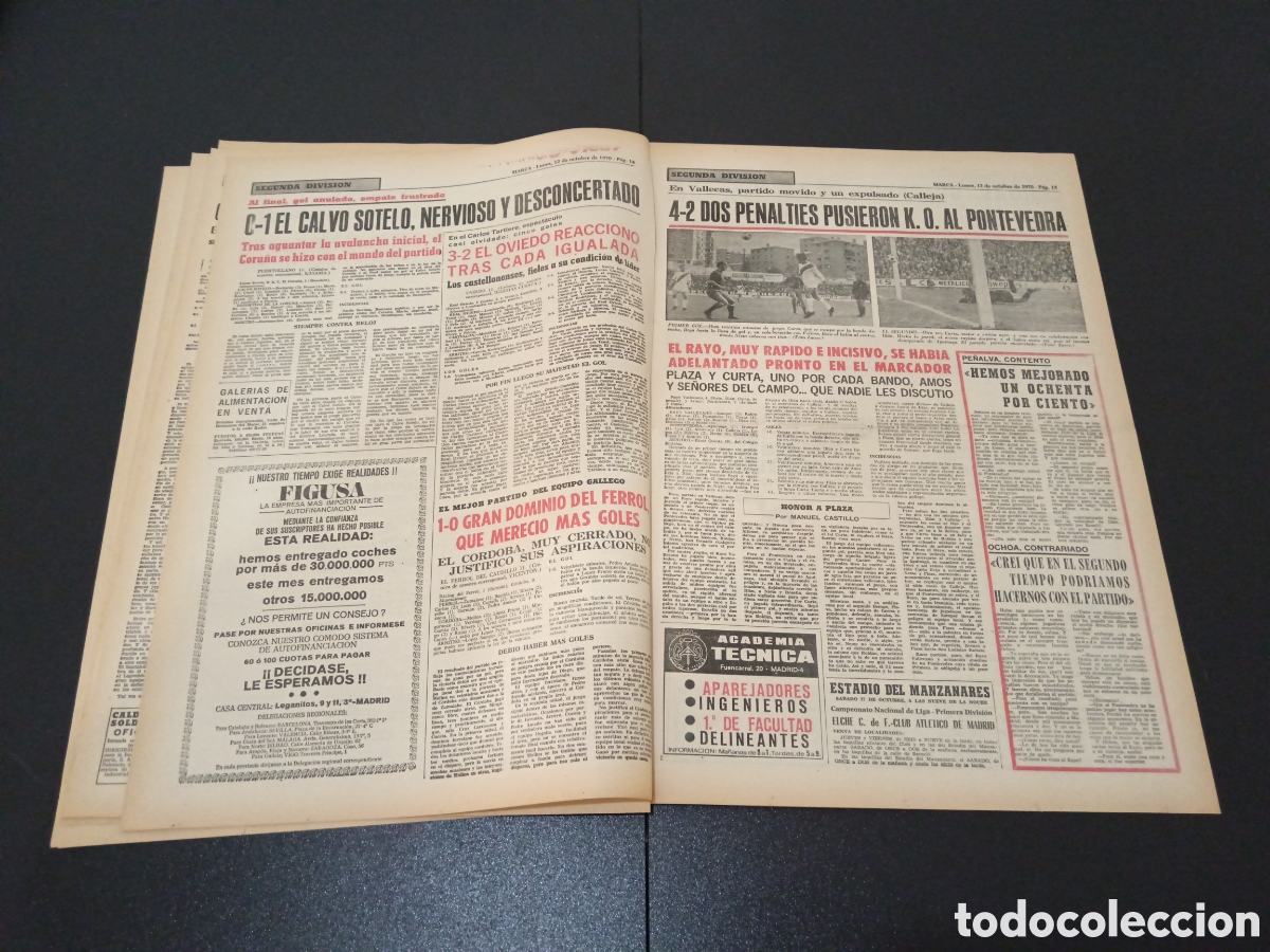 Coleccionismo deportivo: MARCA 12/10/1970 - Foto 8
