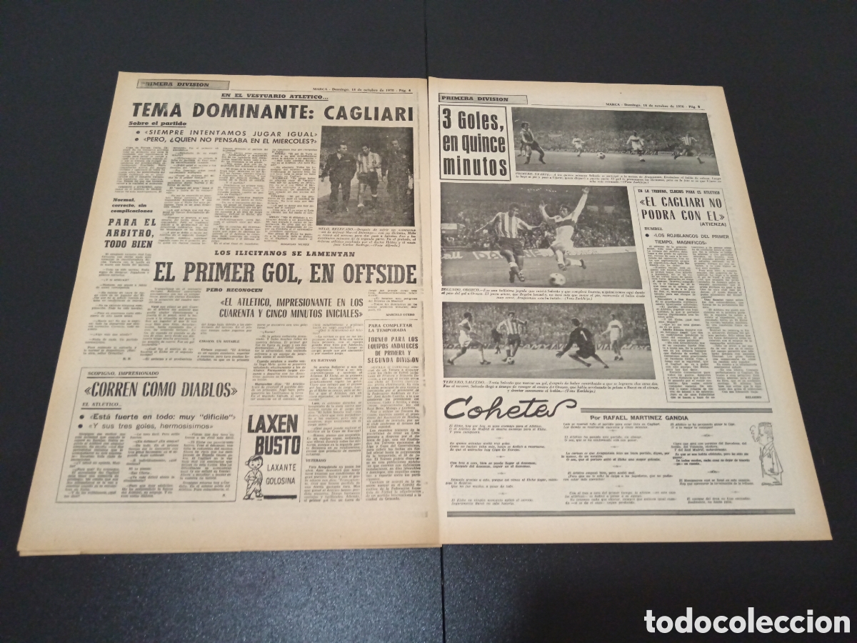Coleccionismo deportivo: MARCA 18/10/1970 - Foto 3