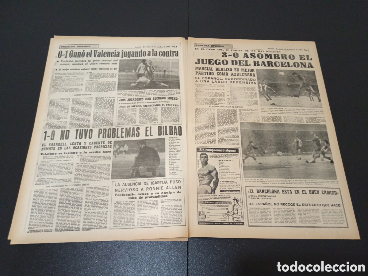 Coleccionismo deportivo: MARCA 18/10/1970 - Foto 4