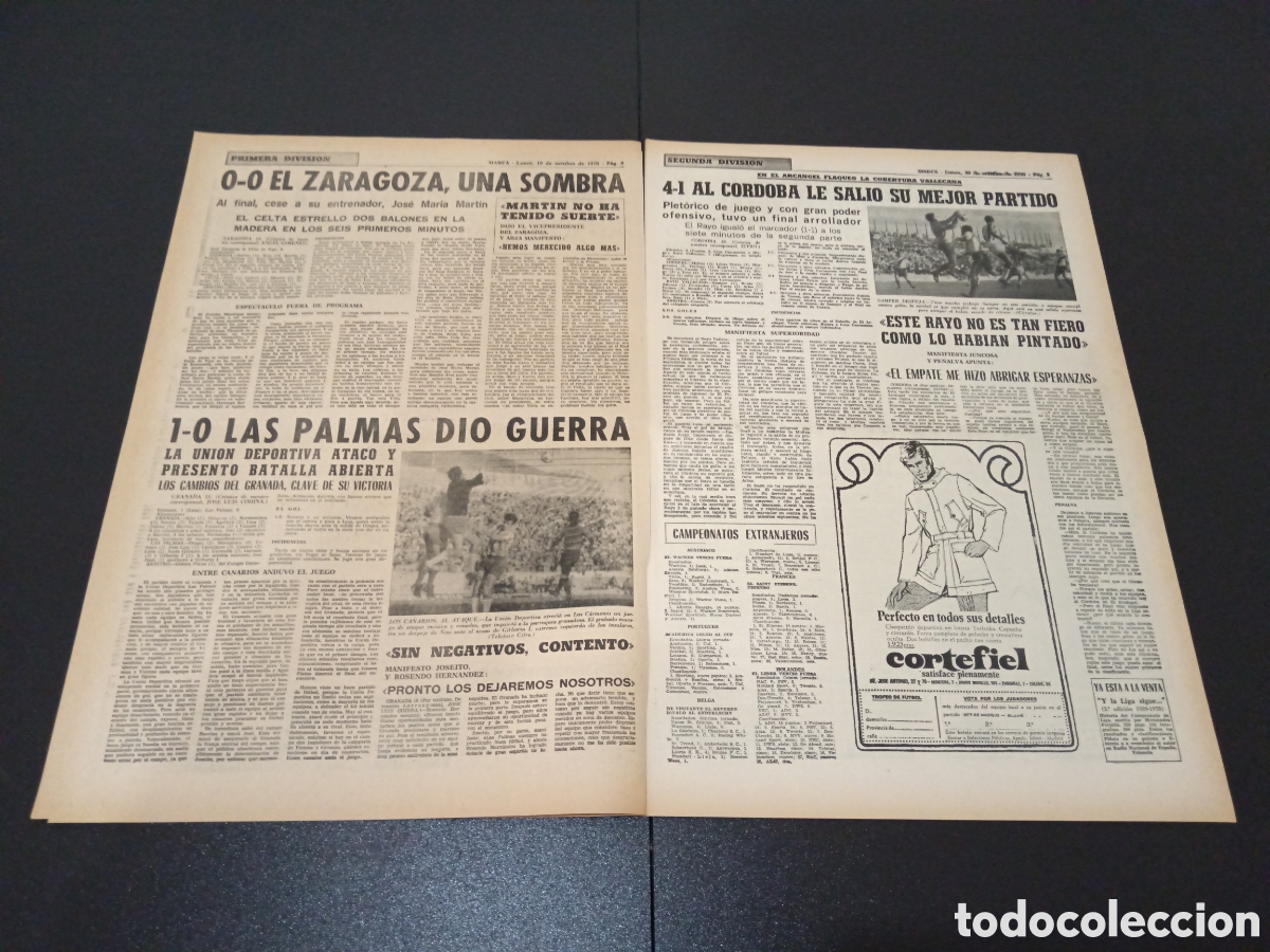 Coleccionismo deportivo: MARCA 19/10/1970 - Foto 3