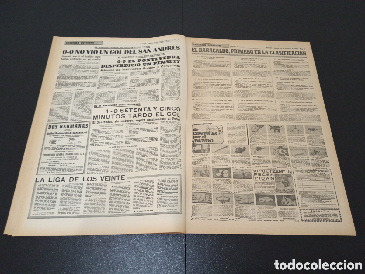 Coleccionismo deportivo: MARCA 19/10/1970 - Foto 5