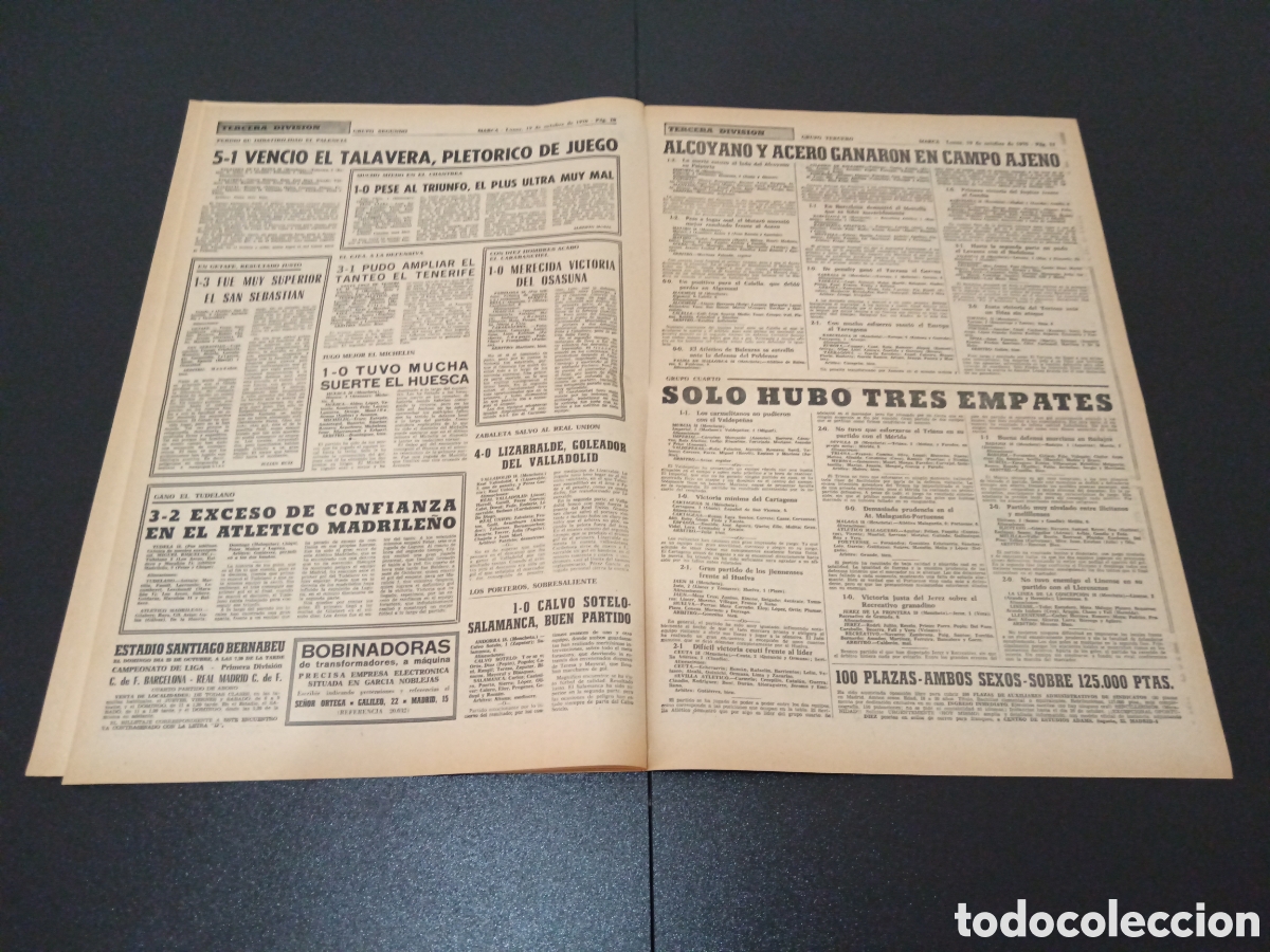 Coleccionismo deportivo: MARCA 19/10/1970 - Foto 6