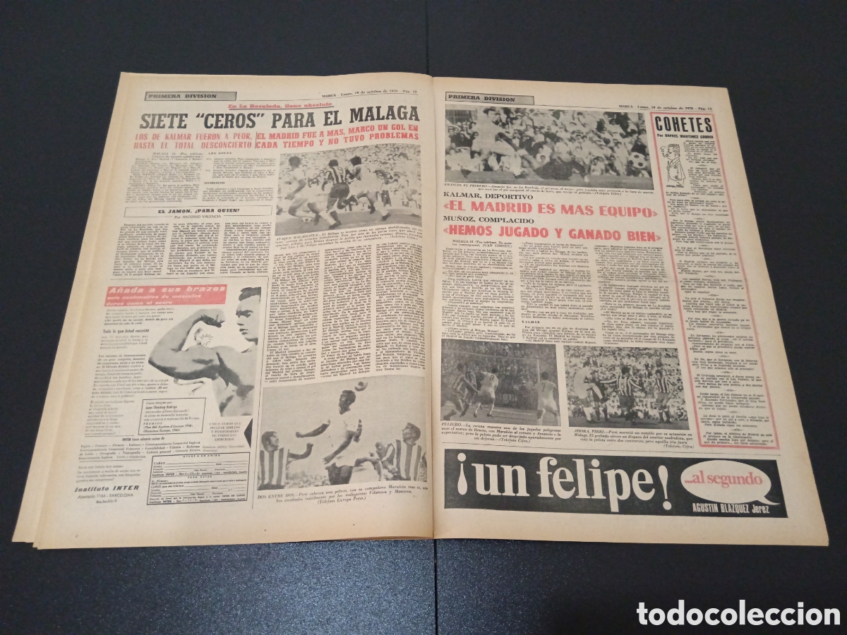 Coleccionismo deportivo: MARCA 19/10/1970 - Foto 7