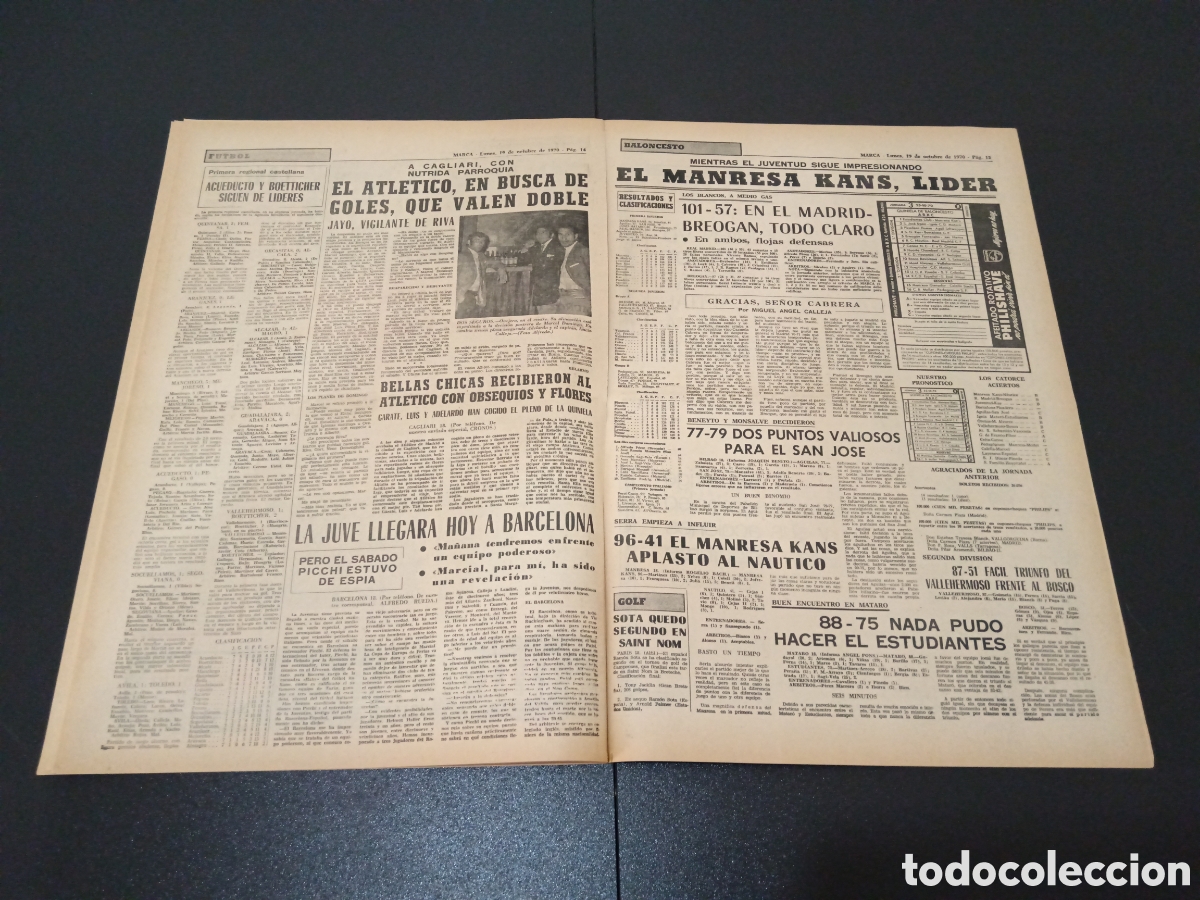 Coleccionismo deportivo: MARCA 19/10/1970 - Foto 8