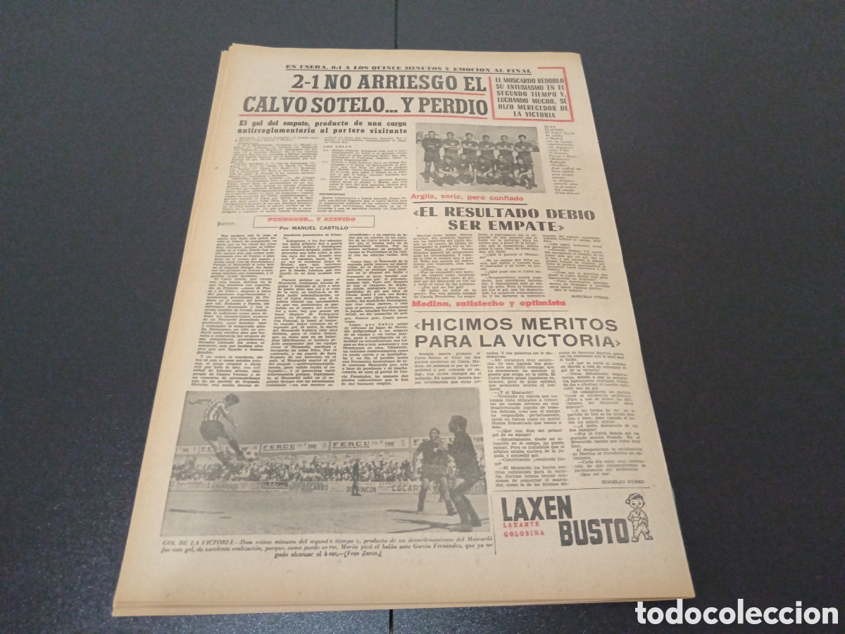 Coleccionismo deportivo: MARCA 19/10/1970 - Foto 11