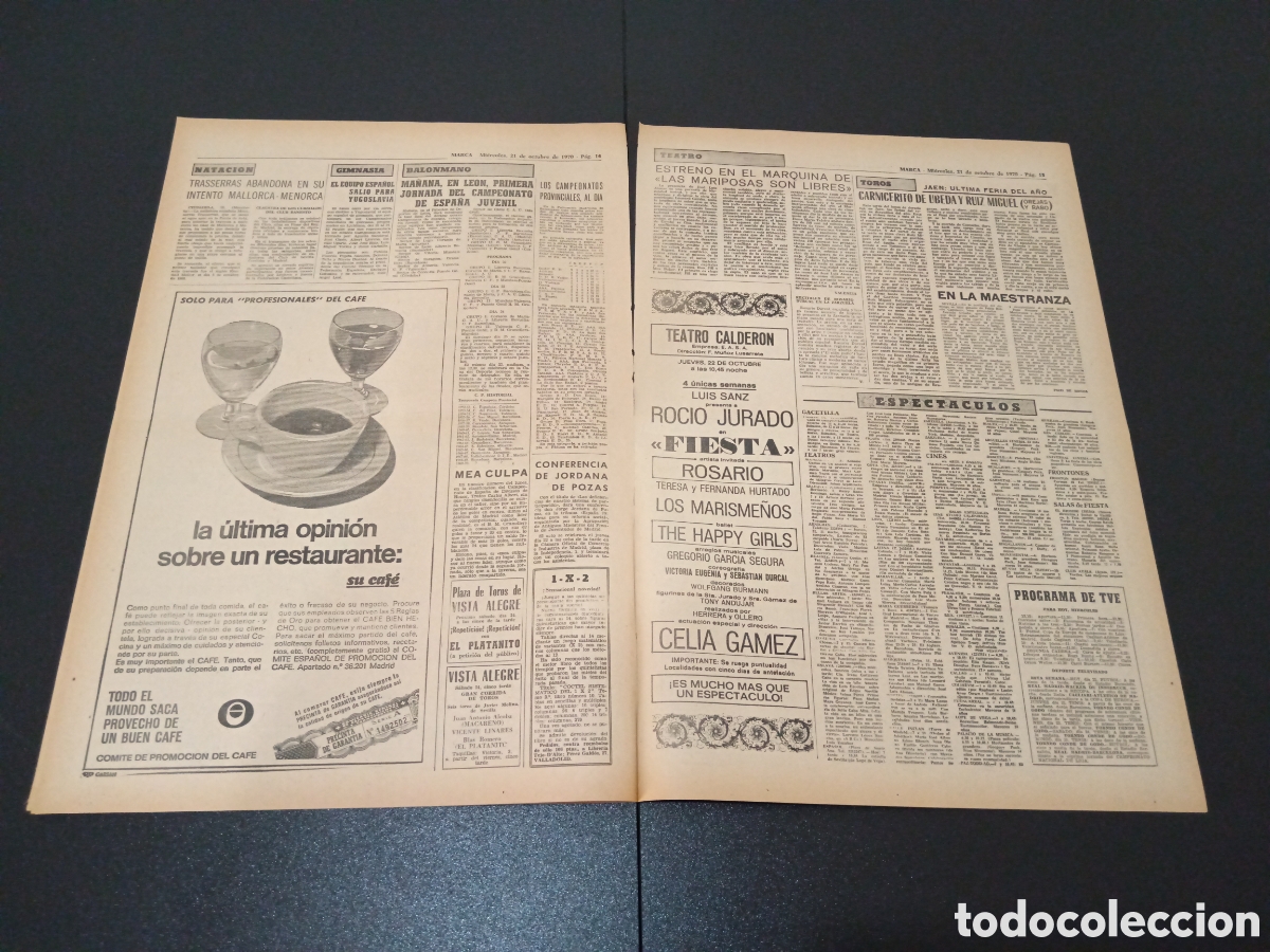 Coleccionismo deportivo: MARCA 21/10/1970 - Foto 4