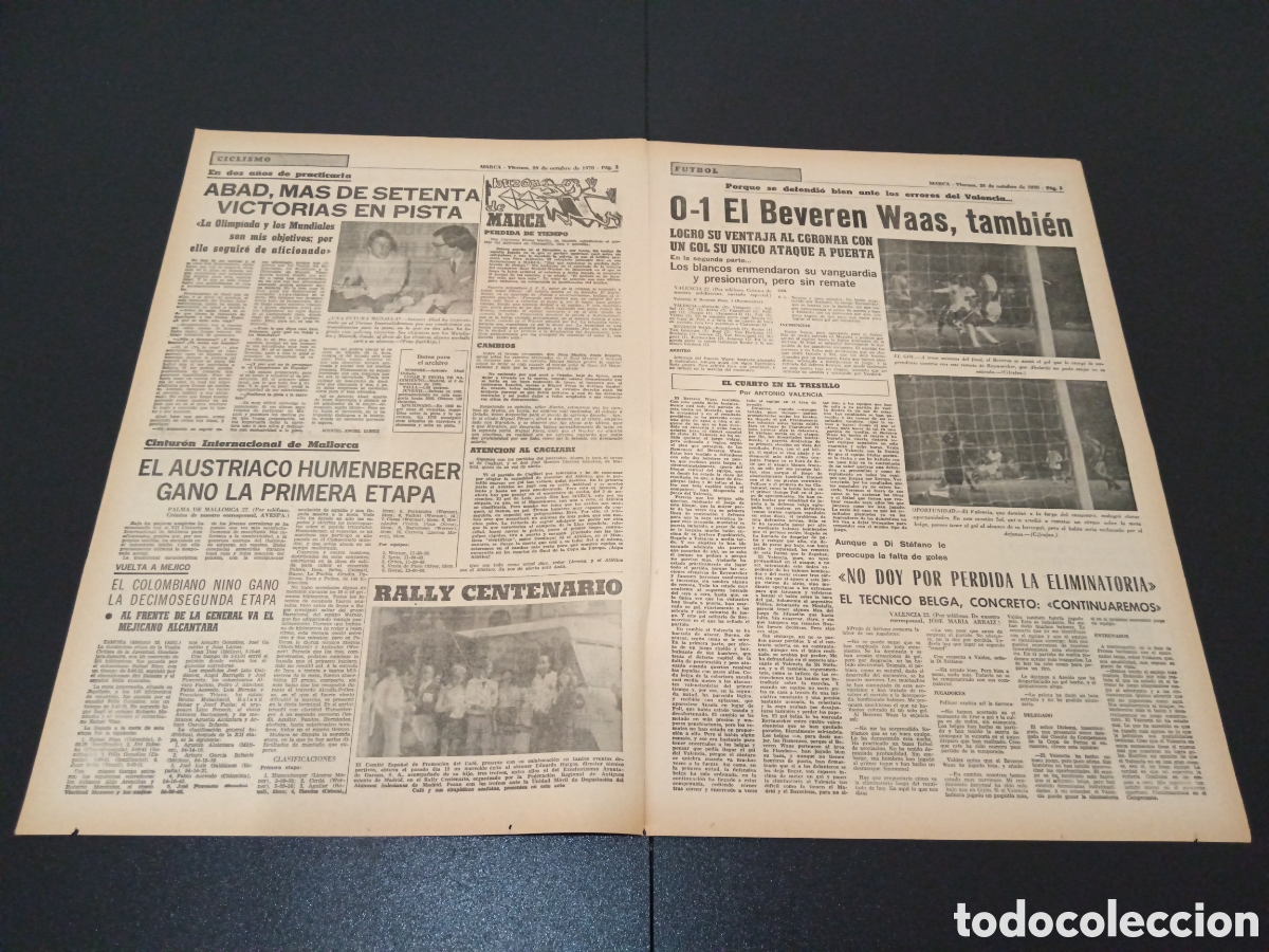 Coleccionismo deportivo: MARCA 23/10/1970 - Foto 2