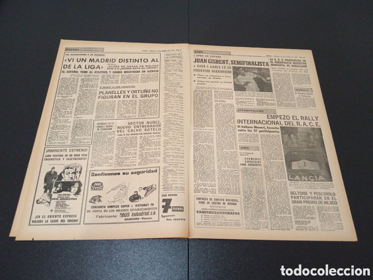 Coleccionismo deportivo: MARCA 23/10/1970 - Foto 3