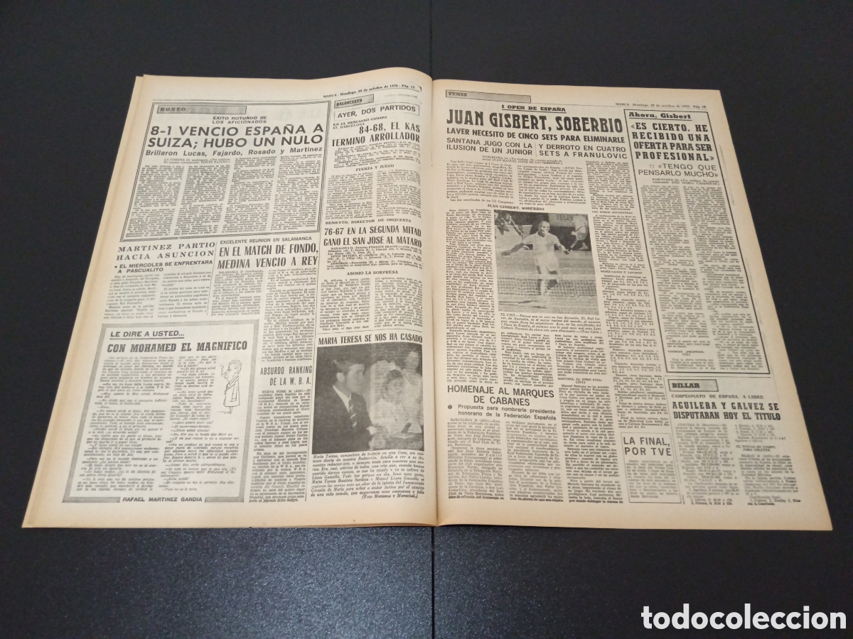 Coleccionismo deportivo: MARCA 25/10/1970 - Foto 6
