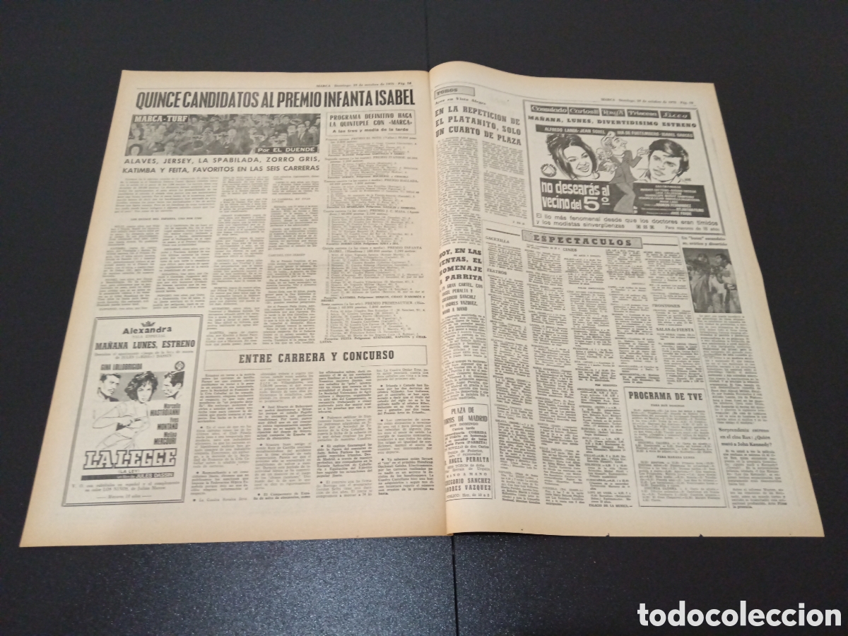 Coleccionismo deportivo: MARCA 25/10/1970 - Foto 7