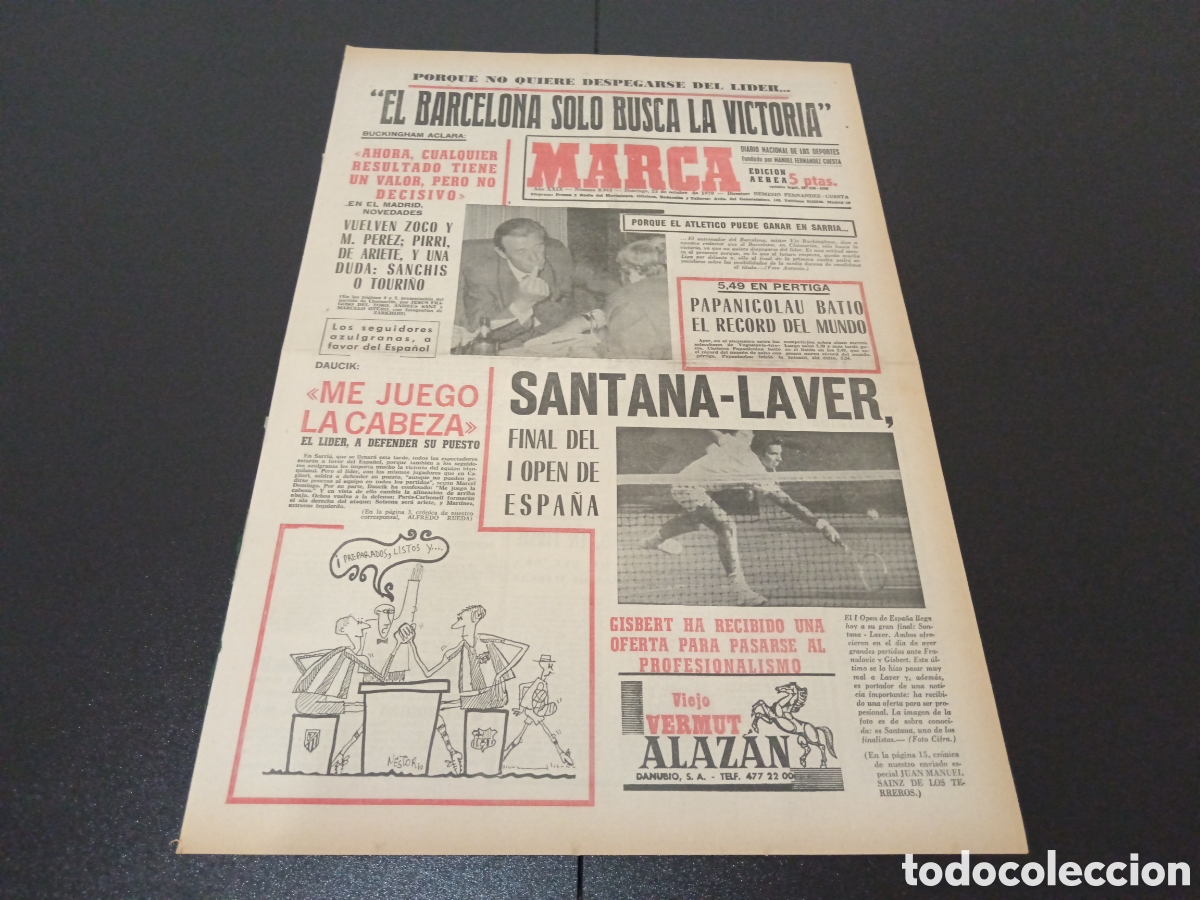Colecionismo desportivo: MARCA 25/10/1970