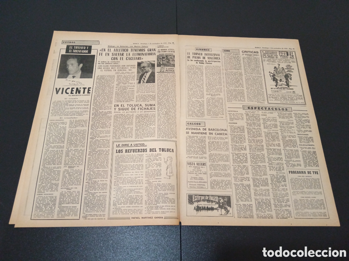 Coleccionismo deportivo: MARCA 01/11/1970 - Foto 4