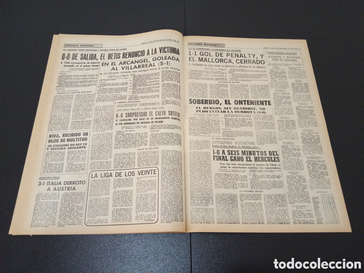 Coleccionismo deportivo: MARCA 02/11/1970 - Foto 9