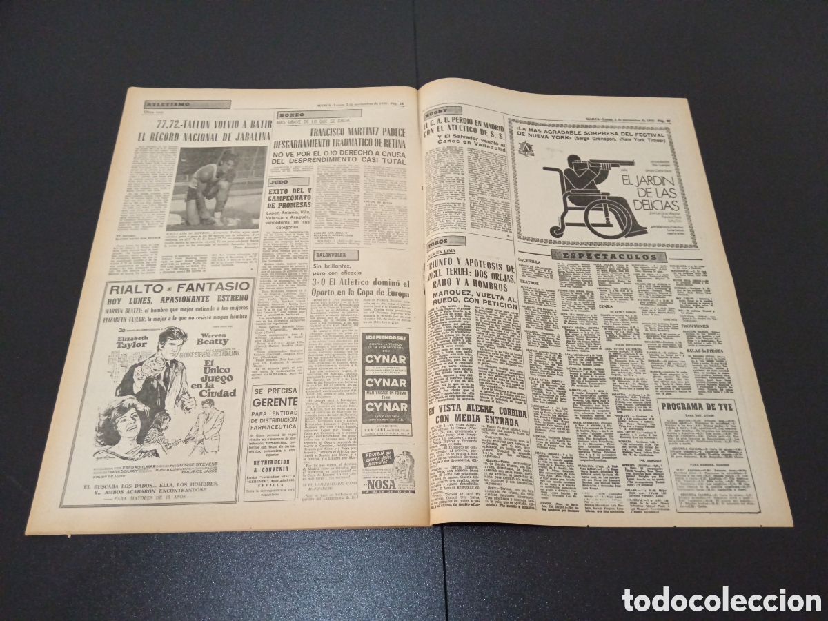 Coleccionismo deportivo: MARCA 02/11/1970 - Foto 13