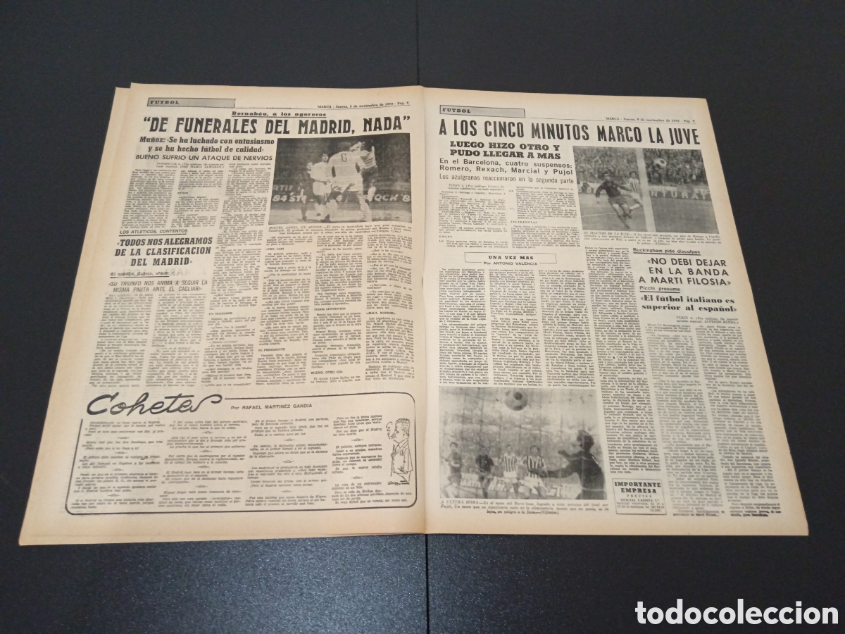 Coleccionismo deportivo: MARCA 05/11/1970 - Foto 3