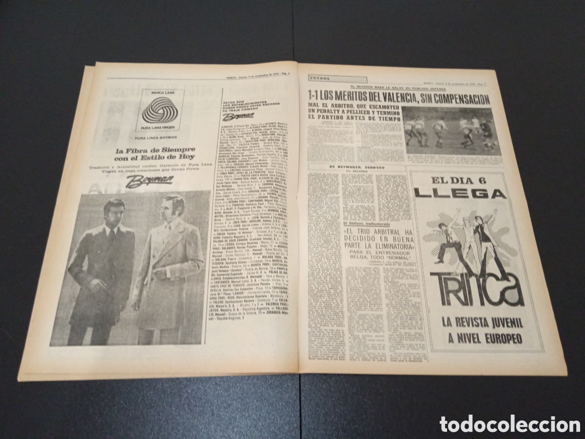 Coleccionismo deportivo: MARCA 05/11/1970 - Foto 4