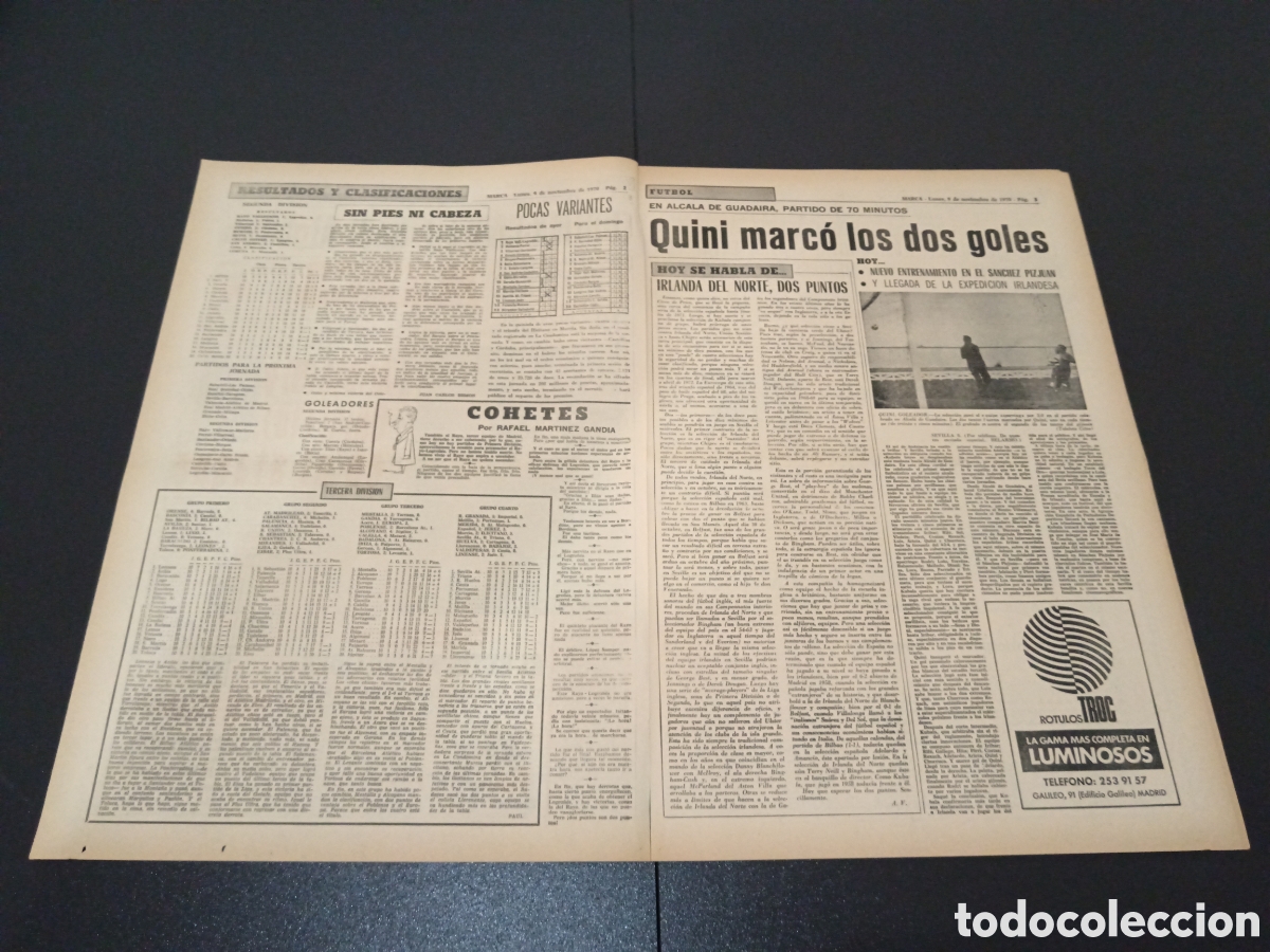 Coleccionismo deportivo: MARCA 09/11/1970 - Foto 2