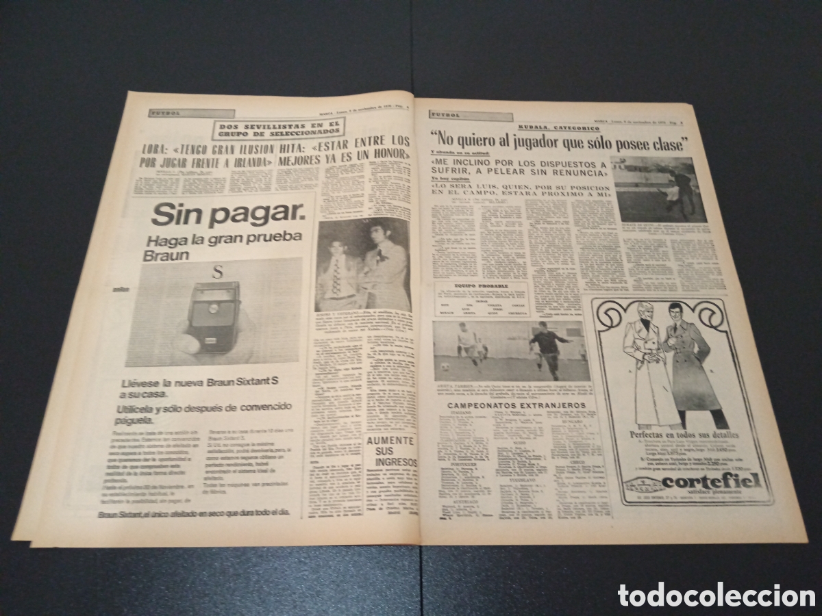 Coleccionismo deportivo: MARCA 09/11/1970 - Foto 3
