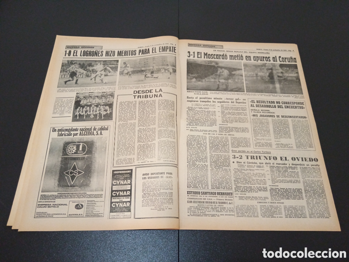 Coleccionismo deportivo: MARCA 09/11/1970 - Foto 5