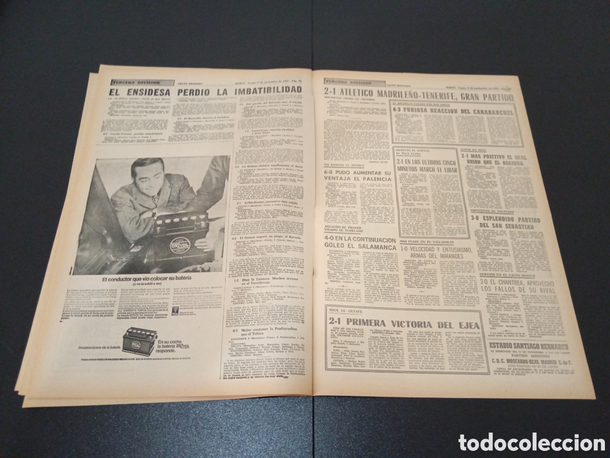 Coleccionismo deportivo: MARCA 09/11/1970 - Foto 12