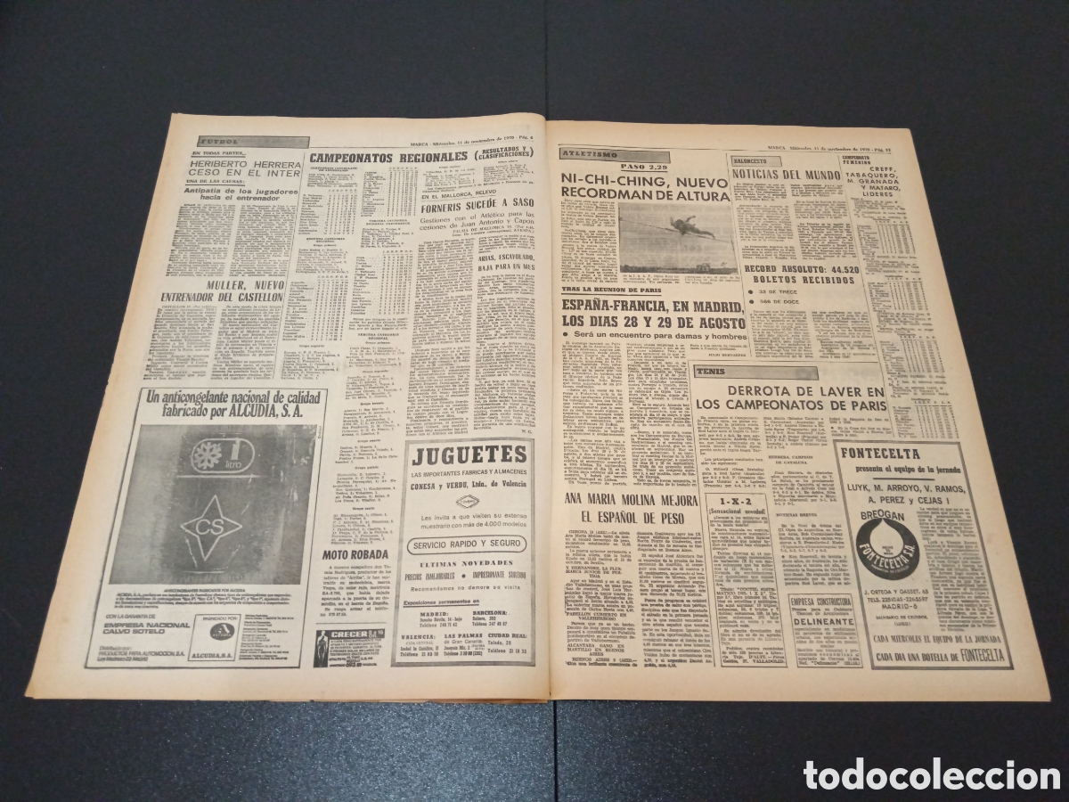 Coleccionismo deportivo: MARCA 11/11/1970 - Foto 4