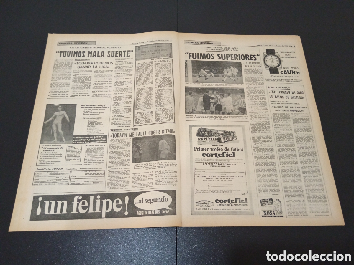 Coleccionismo deportivo: MARCA 16/11/1970 - Foto 3