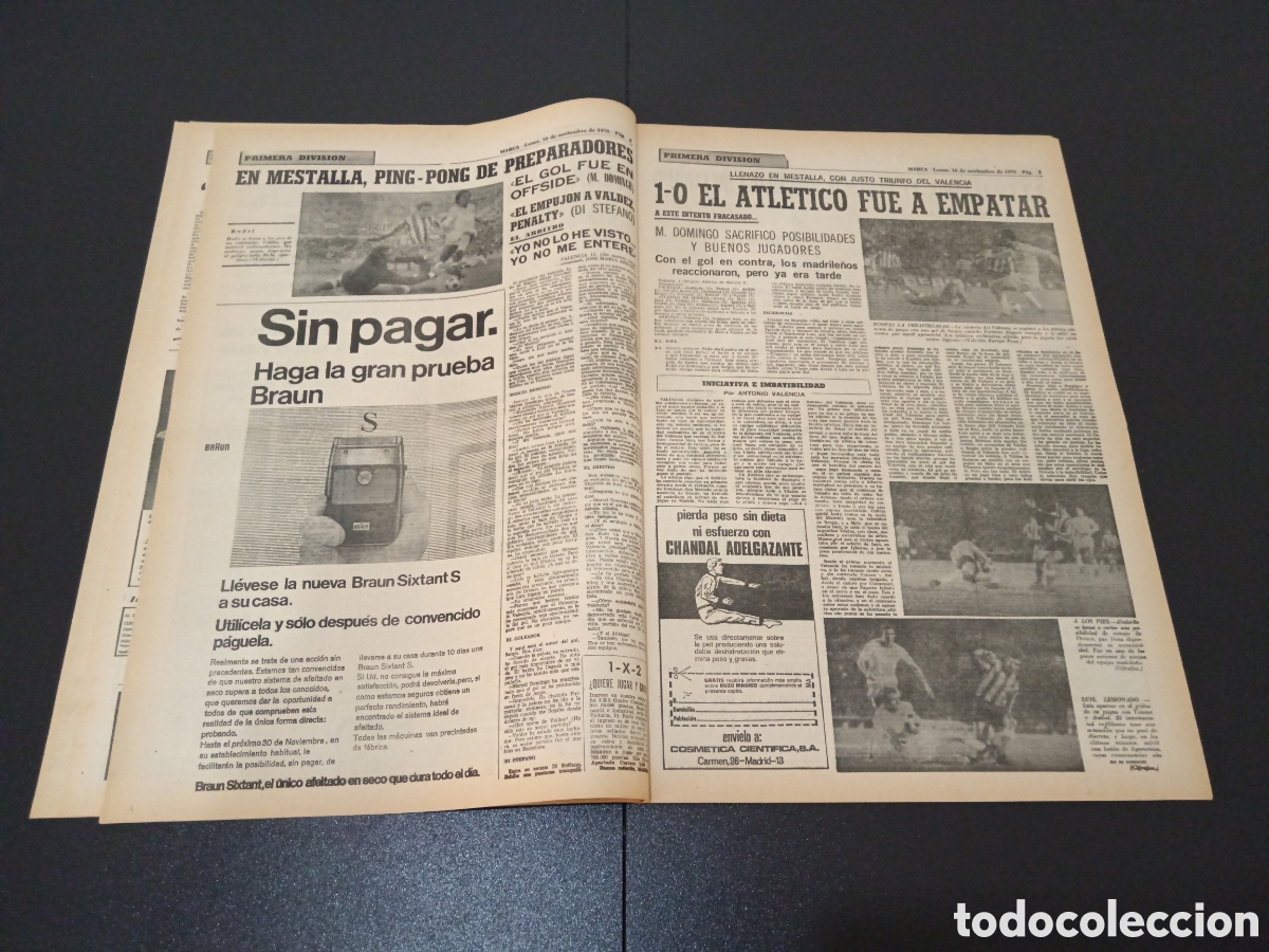 Coleccionismo deportivo: MARCA 16/11/1970 - Foto 4
