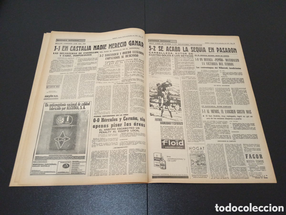 Coleccionismo deportivo: MARCA 16/11/1970 - Foto 7