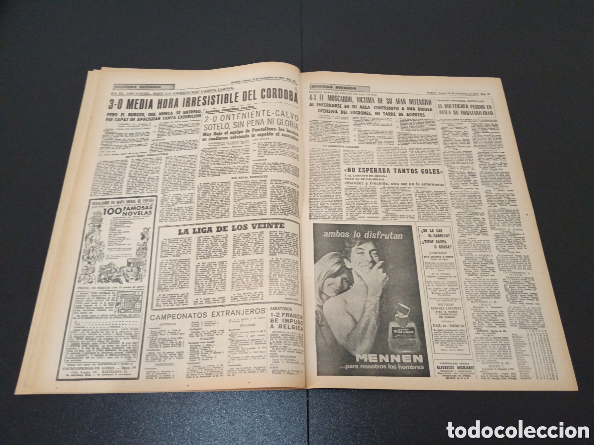 Coleccionismo deportivo: MARCA 16/11/1970 - Foto 9