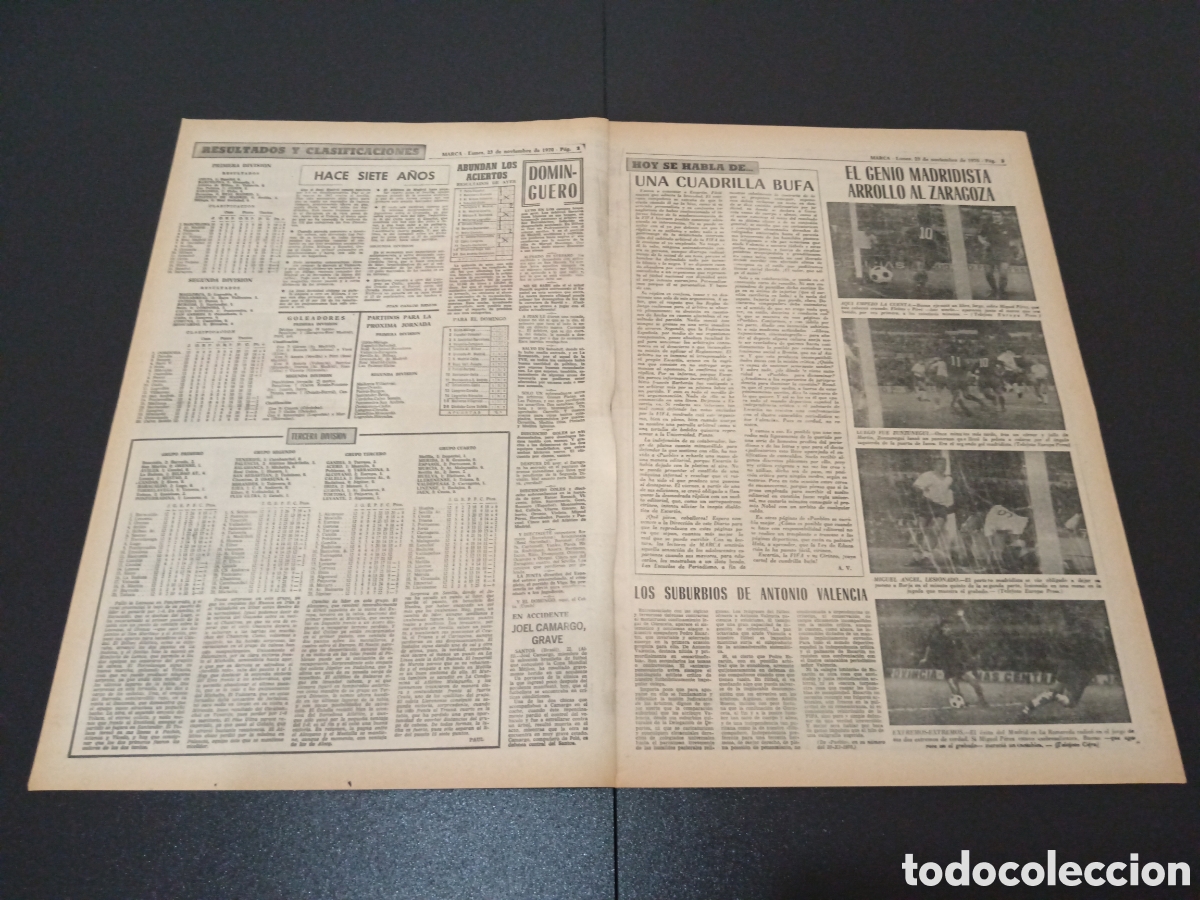 Coleccionismo deportivo: MARCA 23/11/1970 - Foto 2