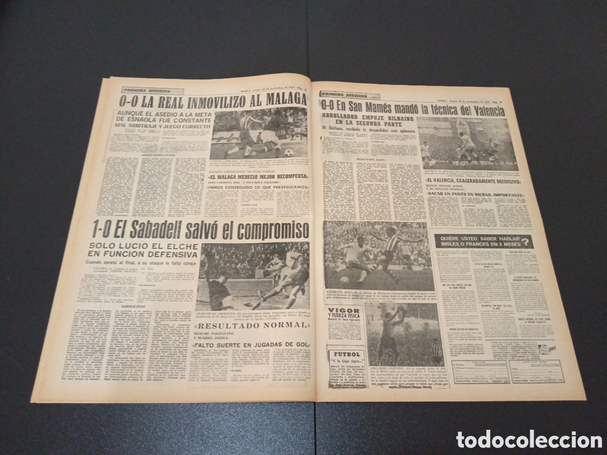 Coleccionismo deportivo: MARCA 23/11/1970 - Foto 5