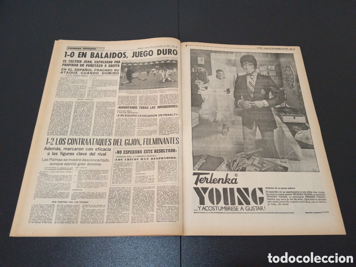 Coleccionismo deportivo: MARCA 23/11/1970 - Foto 6