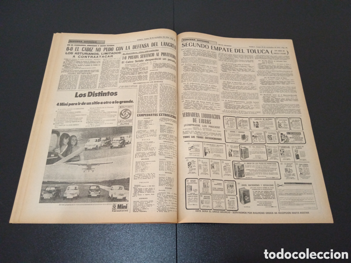 Coleccionismo deportivo: MARCA 23/11/1970 - Foto 10