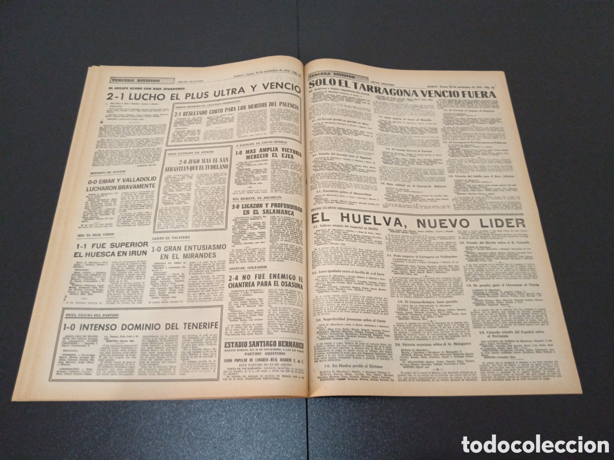 Coleccionismo deportivo: MARCA 23/11/1970 - Foto 11