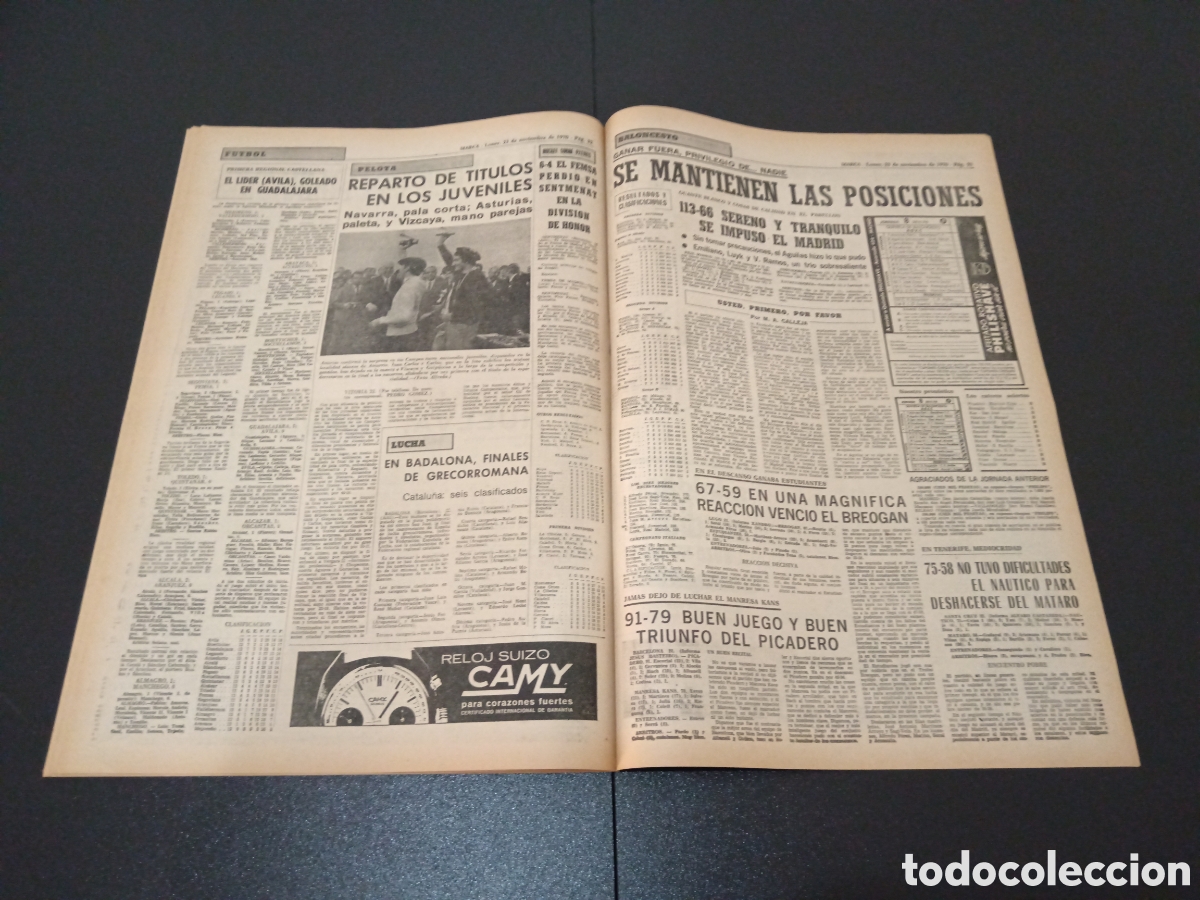 Coleccionismo deportivo: MARCA 23/11/1970 - Foto 12