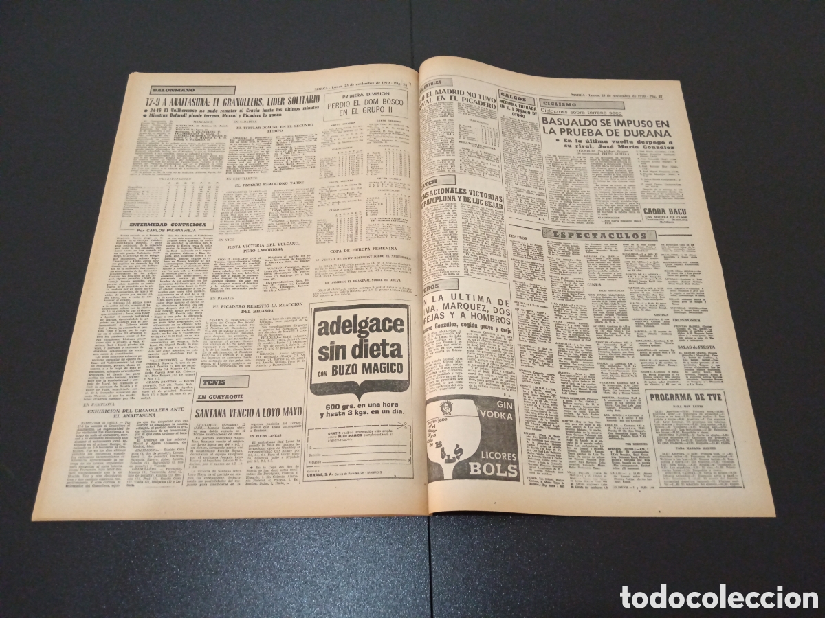 Coleccionismo deportivo: MARCA 23/11/1970 - Foto 13