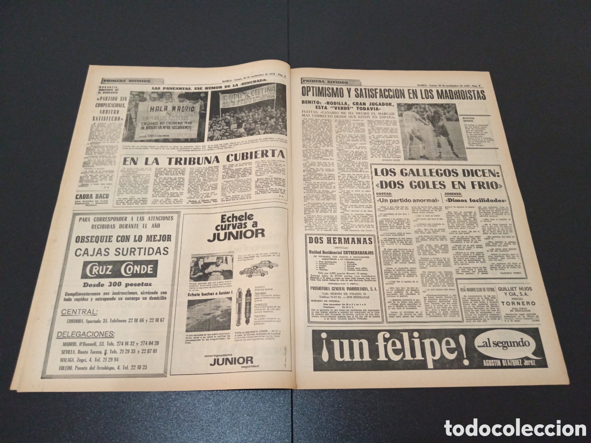 Coleccionismo deportivo: MARCA 30/11/1970 - Foto 4