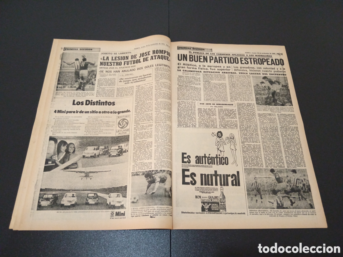 Coleccionismo deportivo: MARCA 30/11/1970 - Foto 5