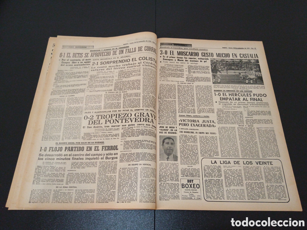 Coleccionismo deportivo: MARCA 30/11/1970 - Foto 9