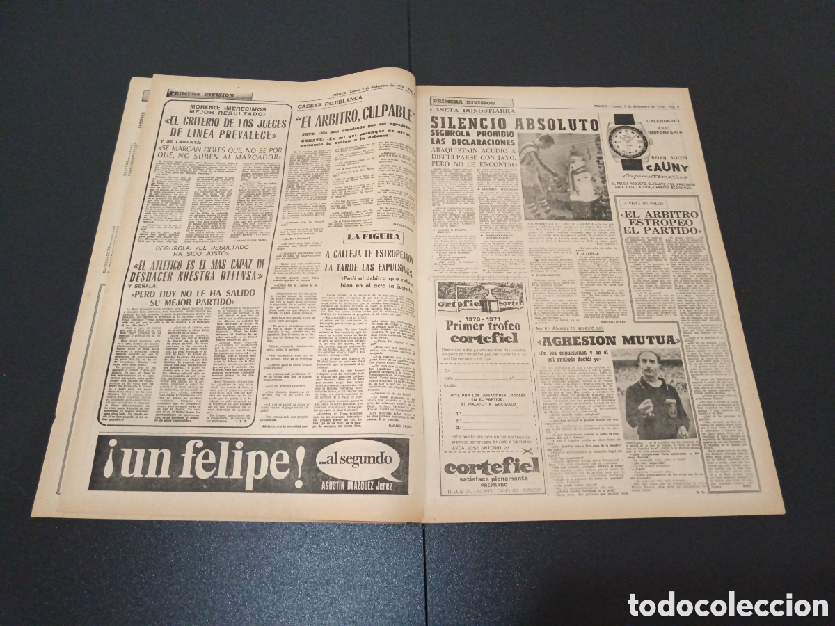 Coleccionismo deportivo: MARCA 07/12/1970 - Foto 3