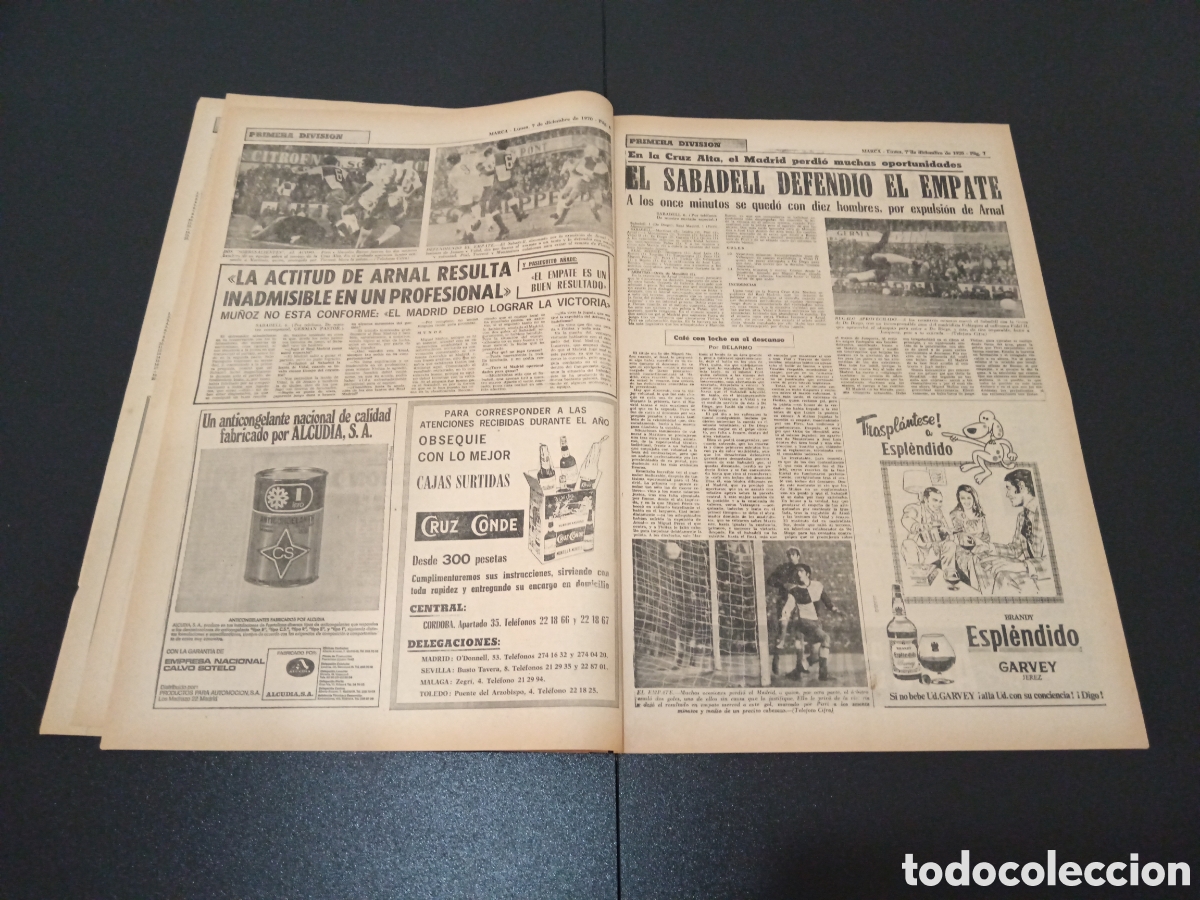 Coleccionismo deportivo: MARCA 07/12/1970 - Foto 4