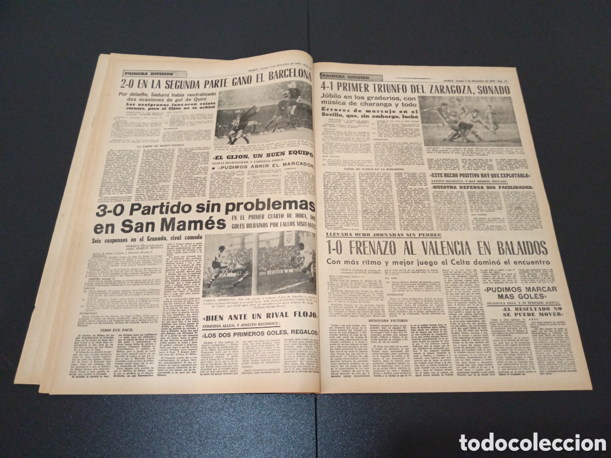 Coleccionismo deportivo: MARCA 07/12/1970 - Foto 6